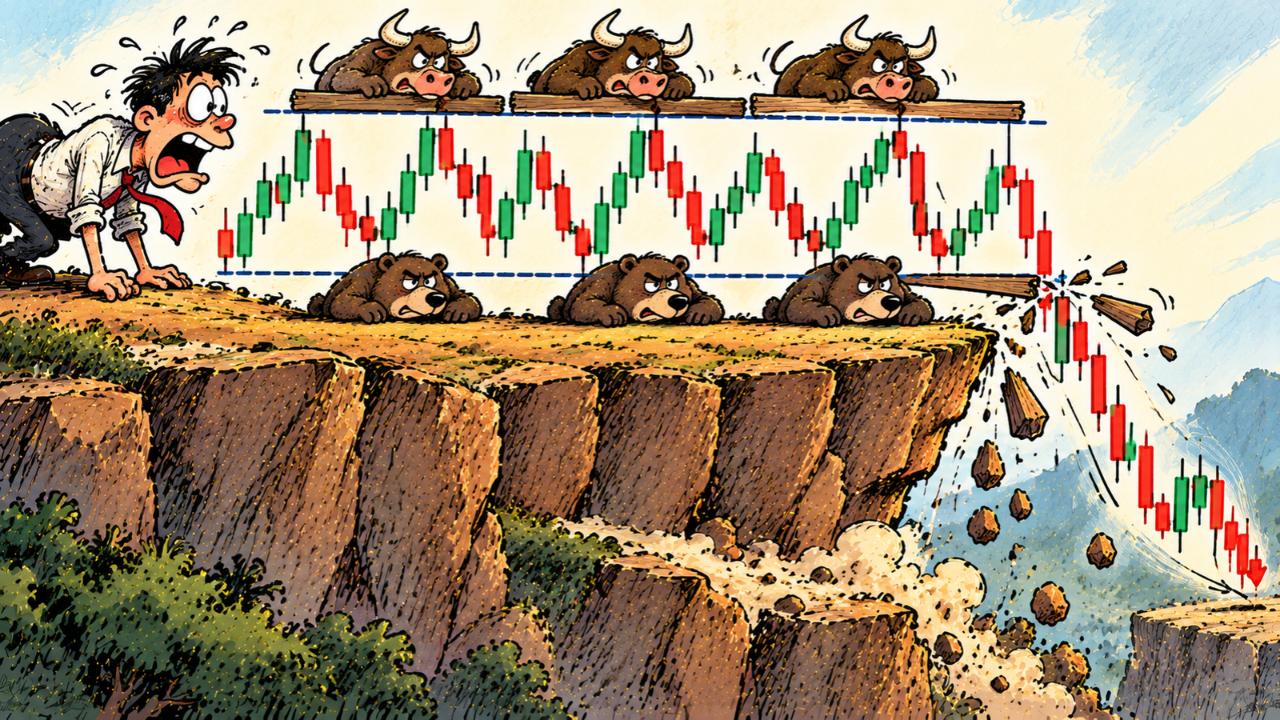 Price Action là gì? Hướng dẫn giao dịch từ A-Z 2 Thị trường Ranging khi giá bị phá vỡ và tạo đáy thấp hơn